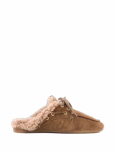 TORAL SHOES Blanche croc-effect mules