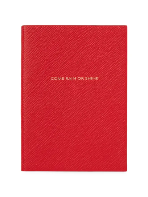 Smythson x Burberry soho notebook in panama