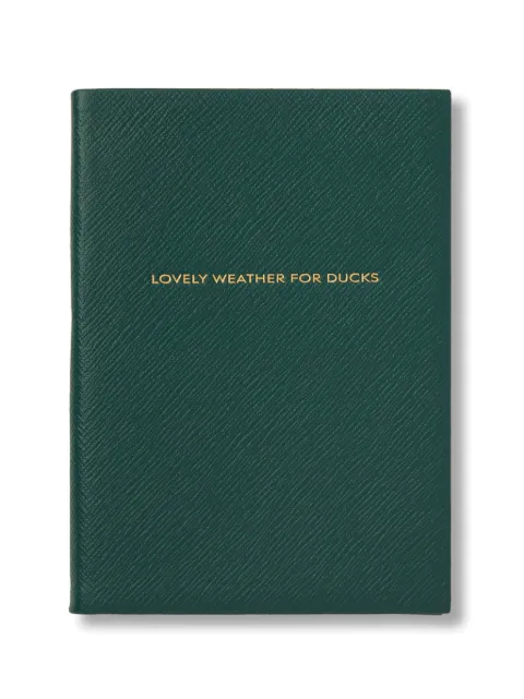 Smythson x Burberry soho notebook in panama