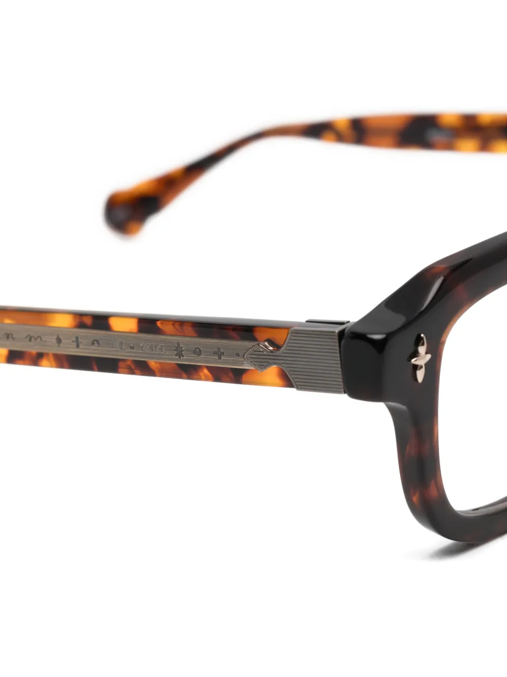 Matsuda tortoiseshell-effect square-frame glasses Bruin