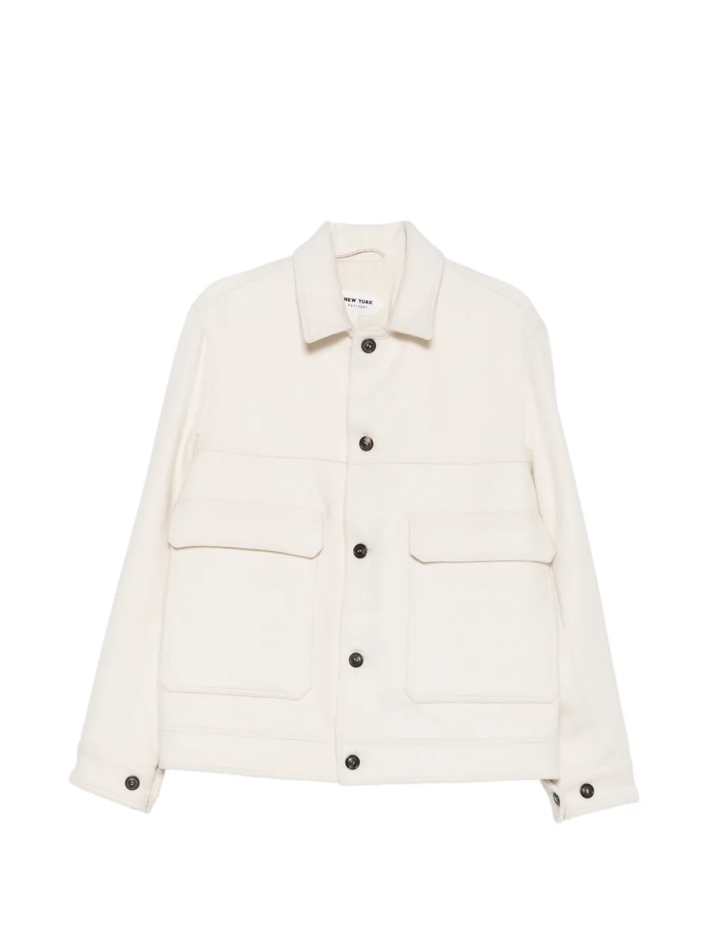 New York Resident Yuma button-fastening pocketed jacket - Toni neutri