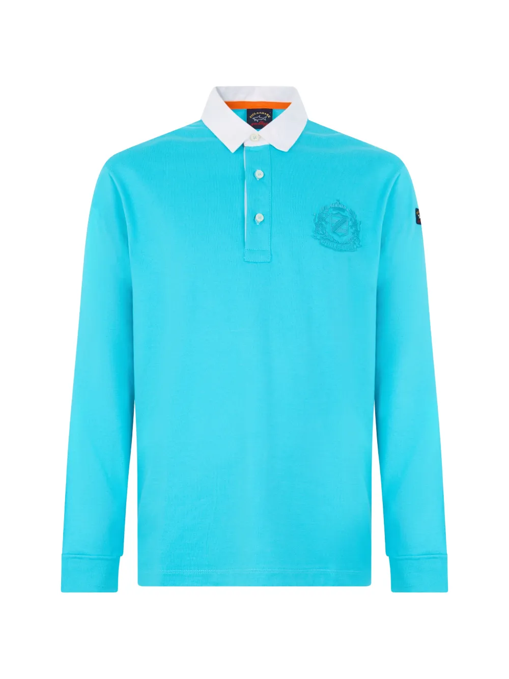 Paul & Shark embroidered long-sleeve polo shirt - Blu