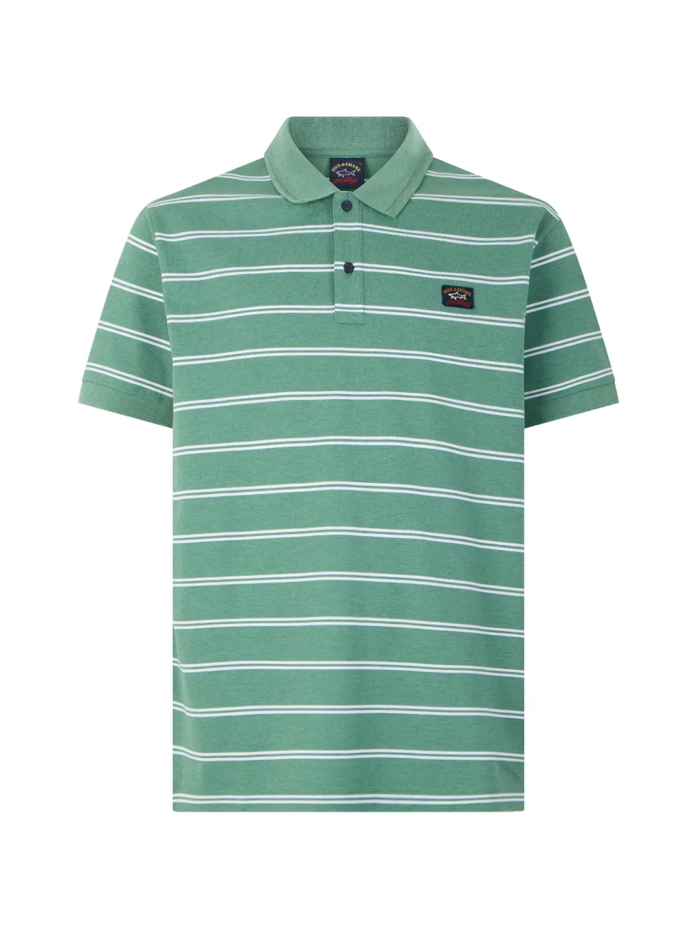 Paul & Shark striped cotton polo shirt - Verde