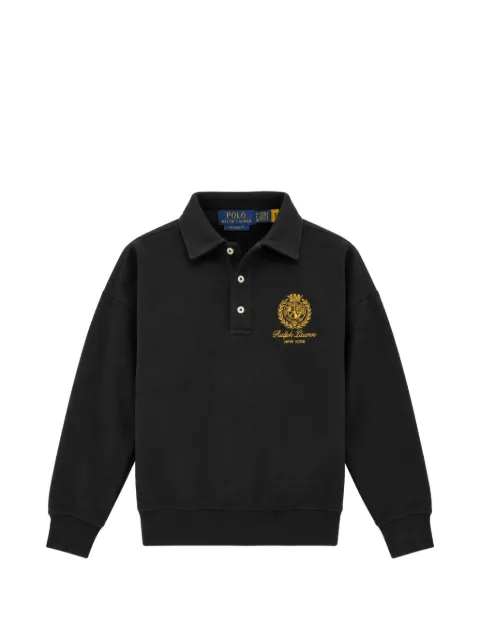 Polo Ralph Lauren crest-embroidered cotton polo shirt