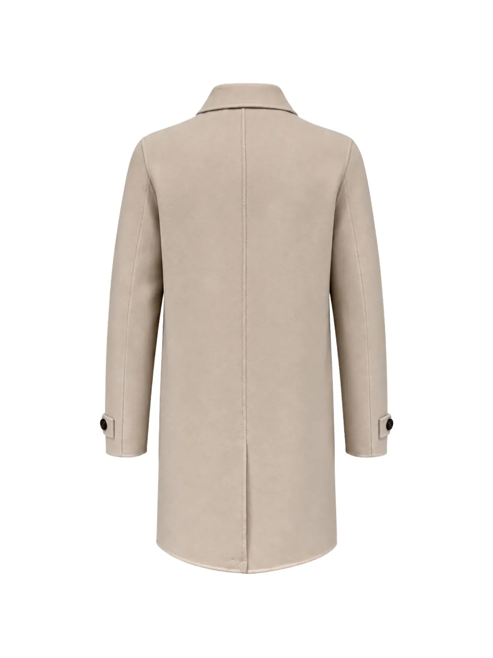 FRANZESE COLLECTION single-breasted patch-pocket coat Beige