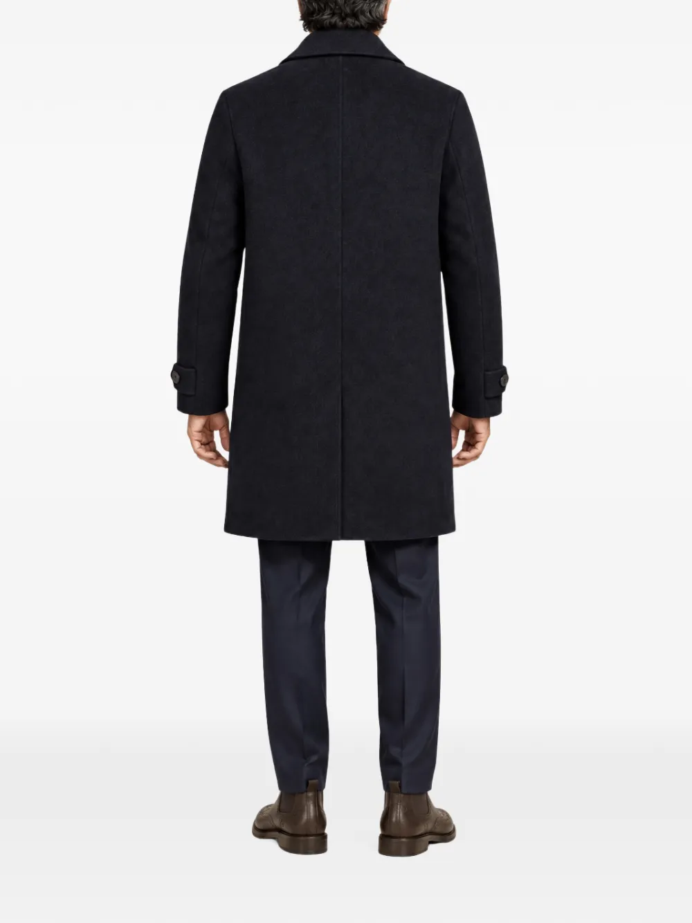 FRANZESE COLLECTION single-breasted coat Blauw