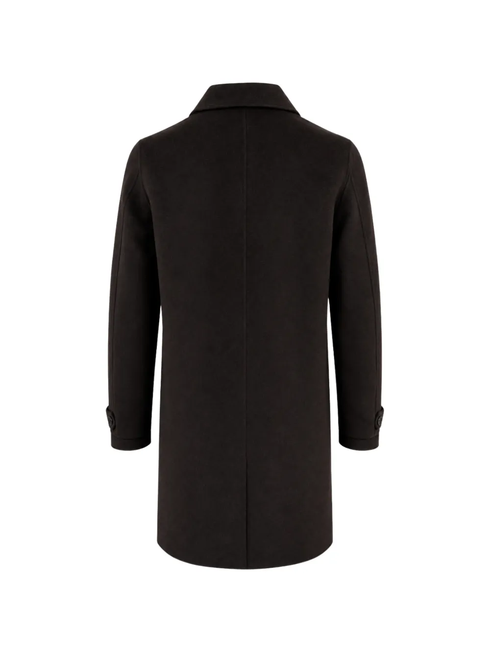 FRANZESE COLLECTION single-breasted wool coat Bruin