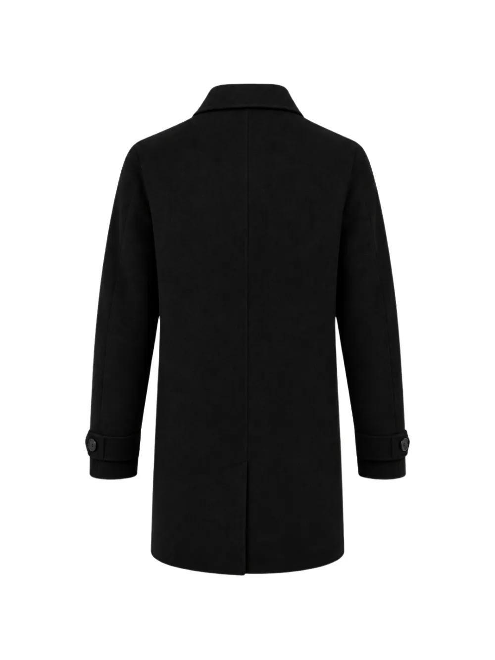 FRANZESE COLLECTION single-breasted wool coat Zwart
