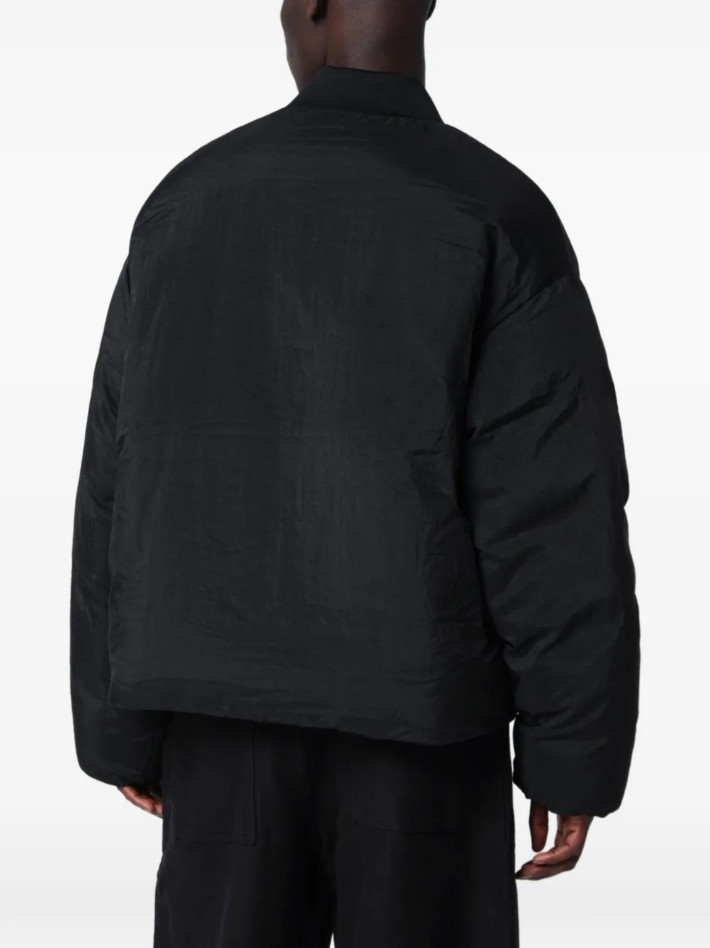 Studio Nicholson padded bomber jacket Zwart