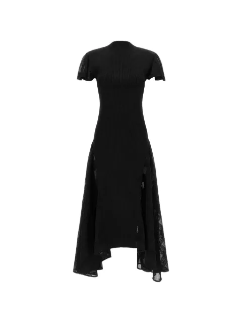 Lanvin Abito svasato in seta e cotone