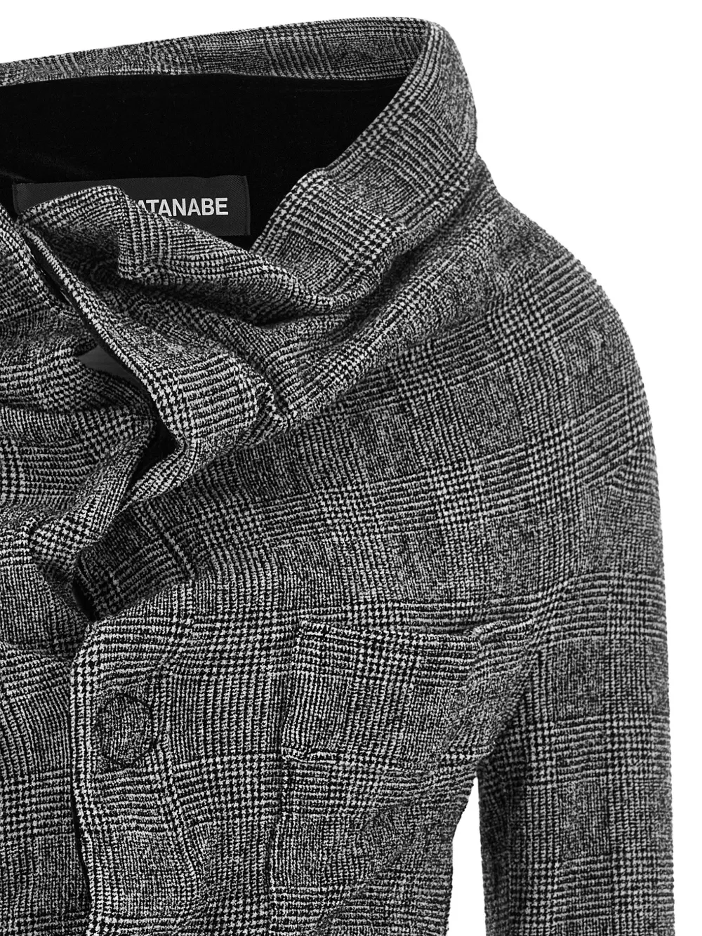 Junya Watanabe asymmetrical Prince of Wales blazer Grijs