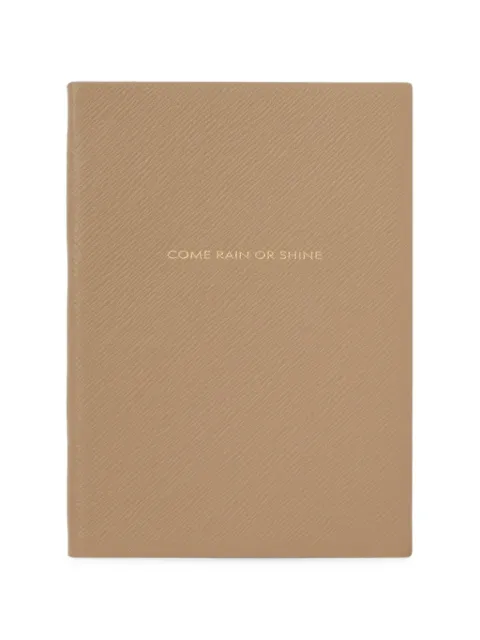 Smythson x Burberry soho notebook in panama