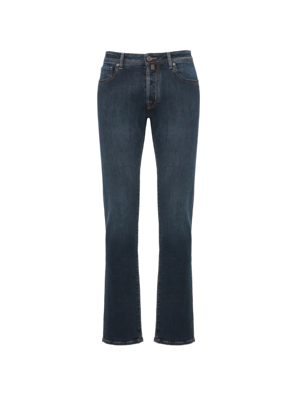 Jacob Cohën logo-patch straight-leg jeans - Blu