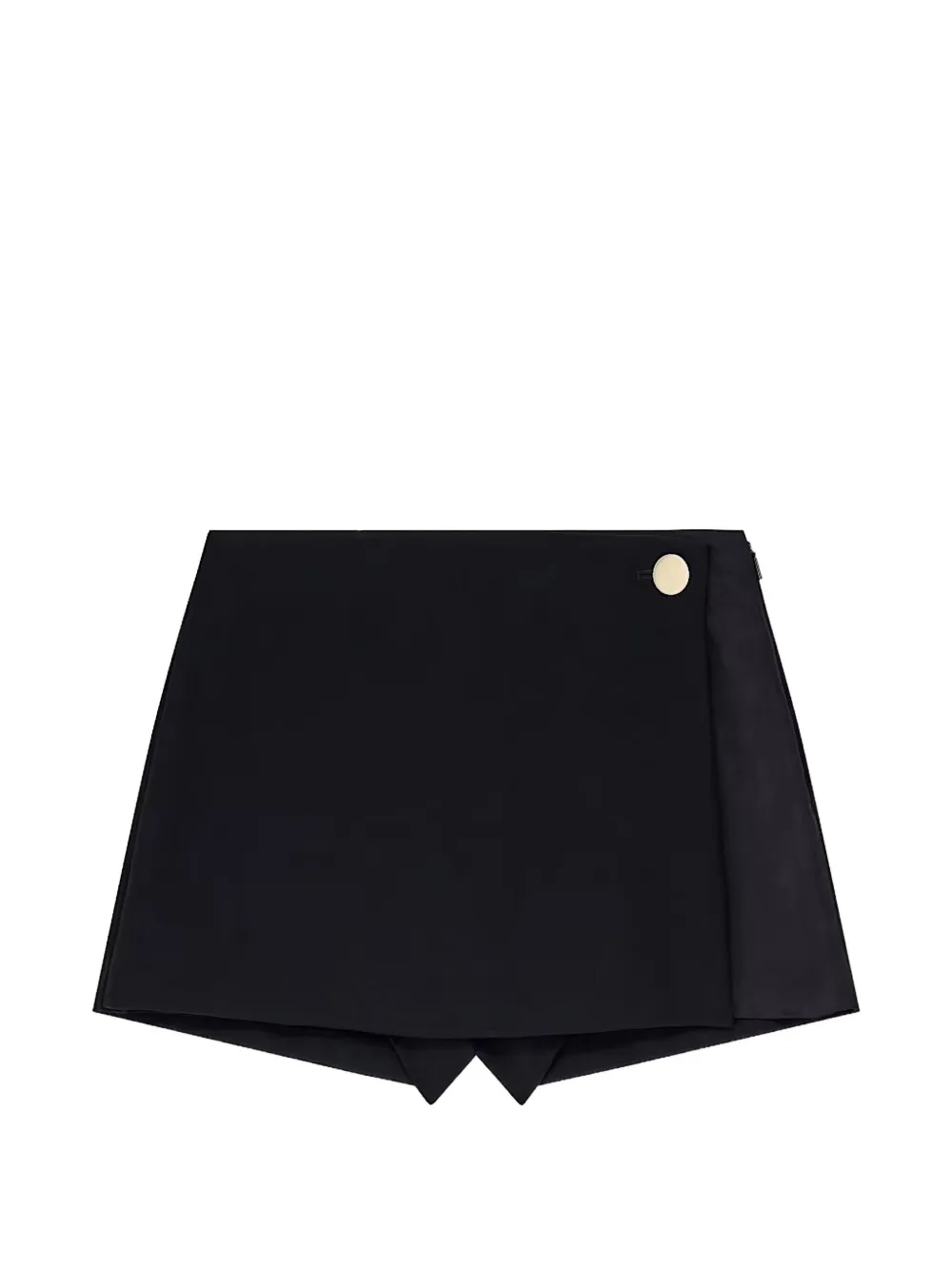 Armani Exchange button-detail skort shorts - Schwarz