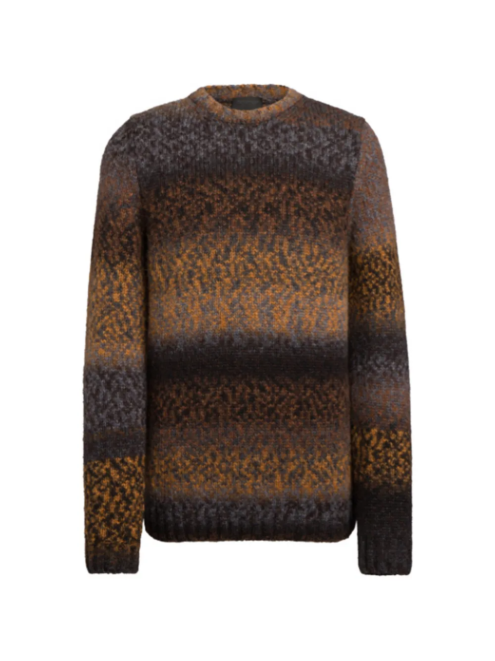 DONDUP Intarsia gebreide trui met kleurverloop Bruin