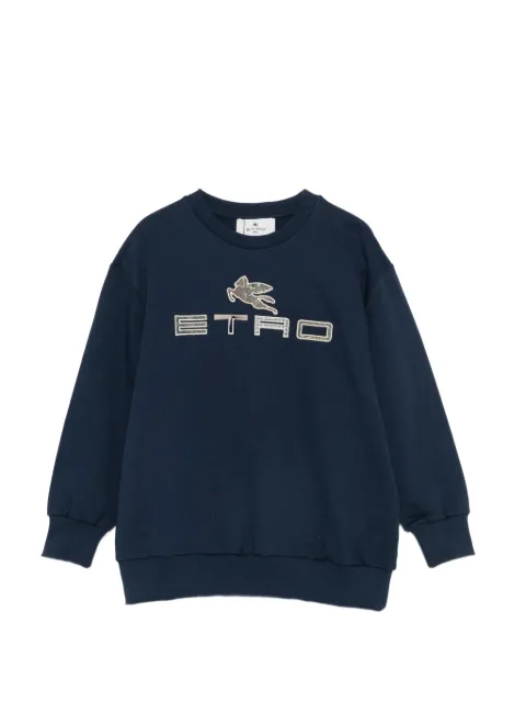 ETRO KIDS Pegaso logo-embroidered sweater