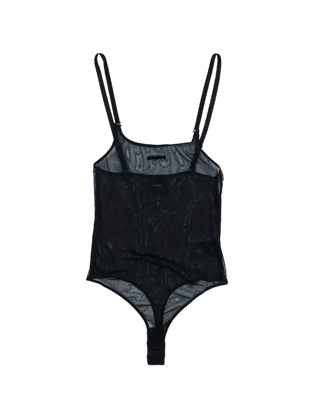 VETEMENTS mesh bodysuit - Schwarz