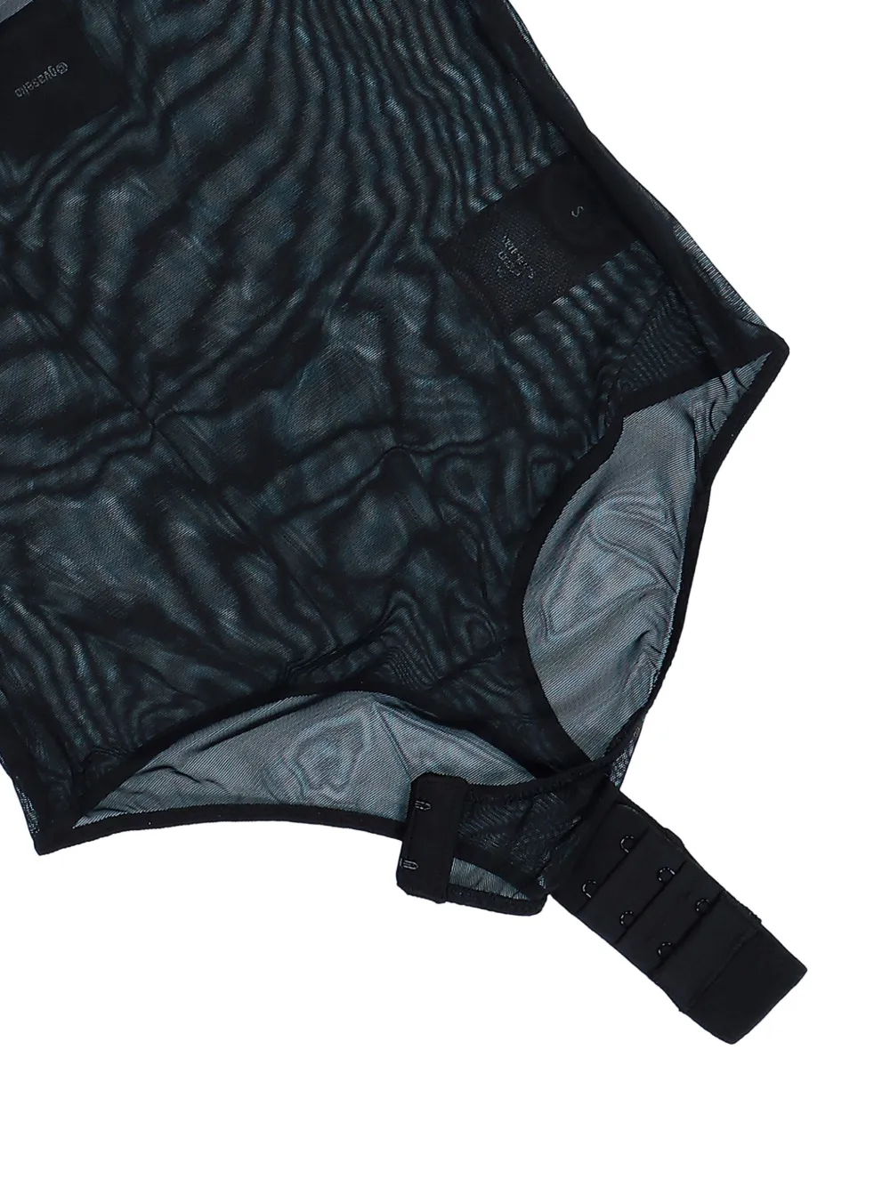 VETEMENTS mesh bodysuit Zwart