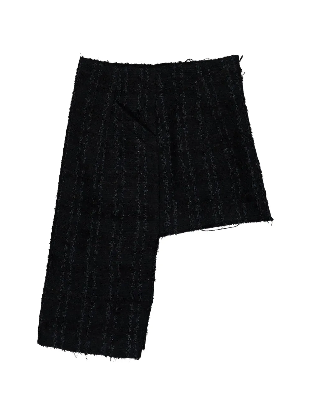 VETEMENTS tweed decollage mini skirt Zwart
