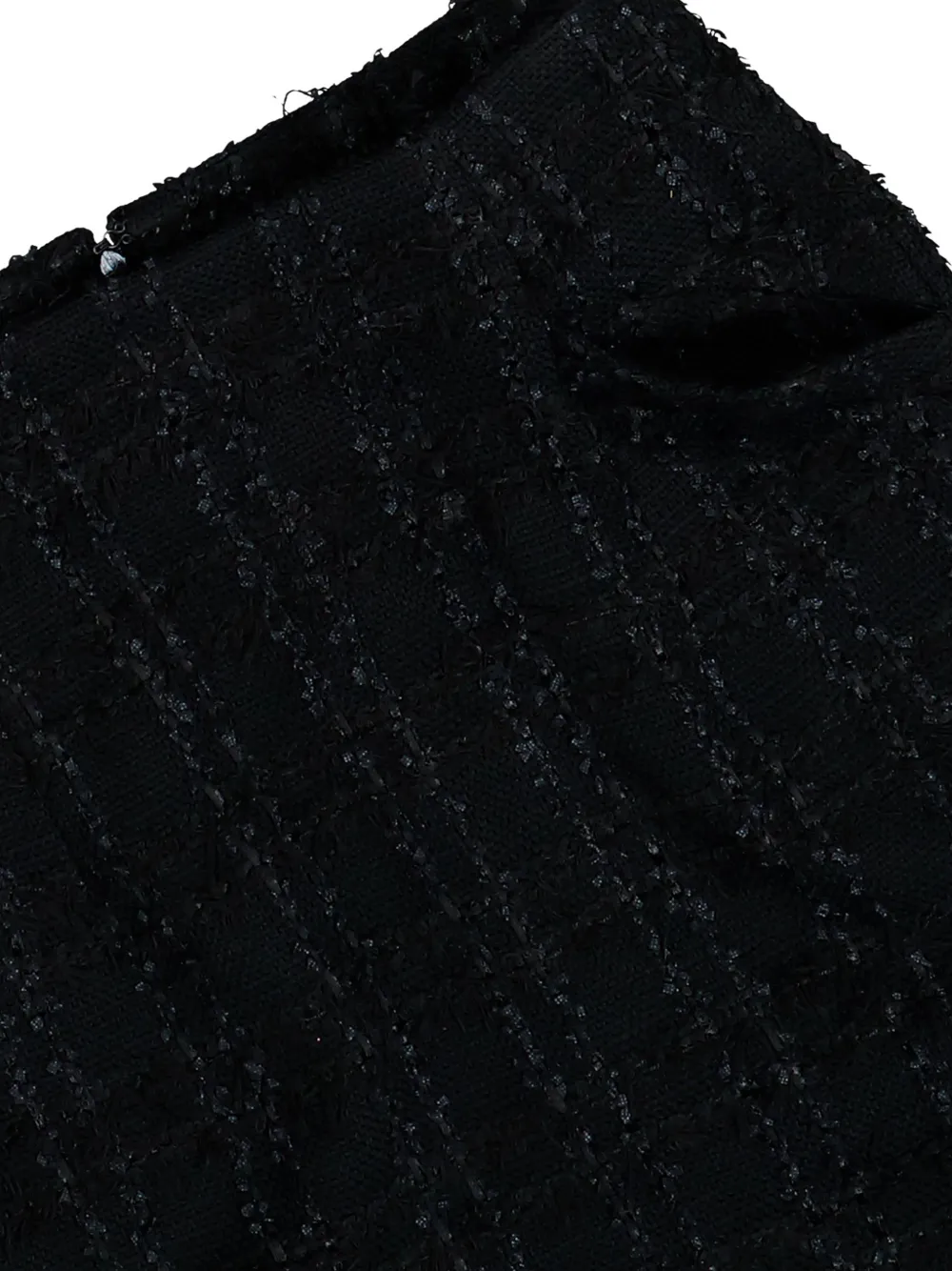 VETEMENTS tweed decollage mini skirt Zwart