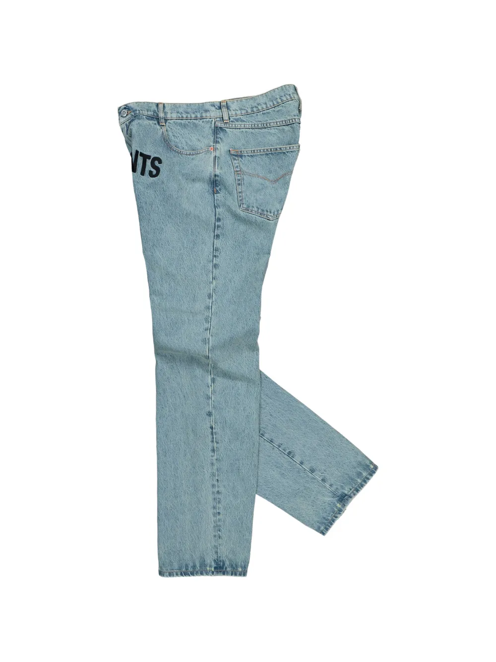 VETEMENTS embroidered logo jeans Blauw