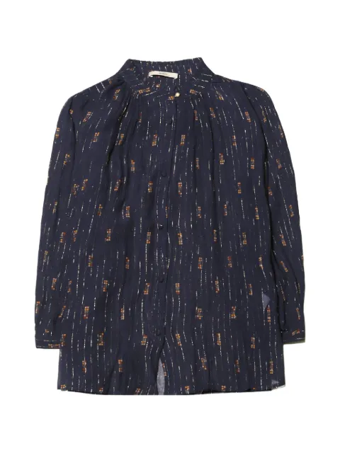 Sessùn Lylee metallic-thread ruffled shirt