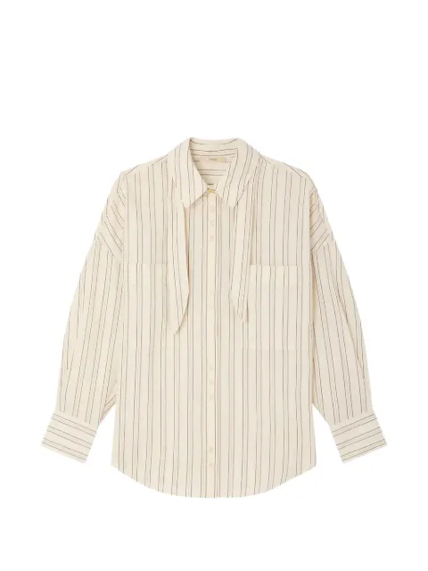 Sessùn Cecily striped pussy-bow shirt
