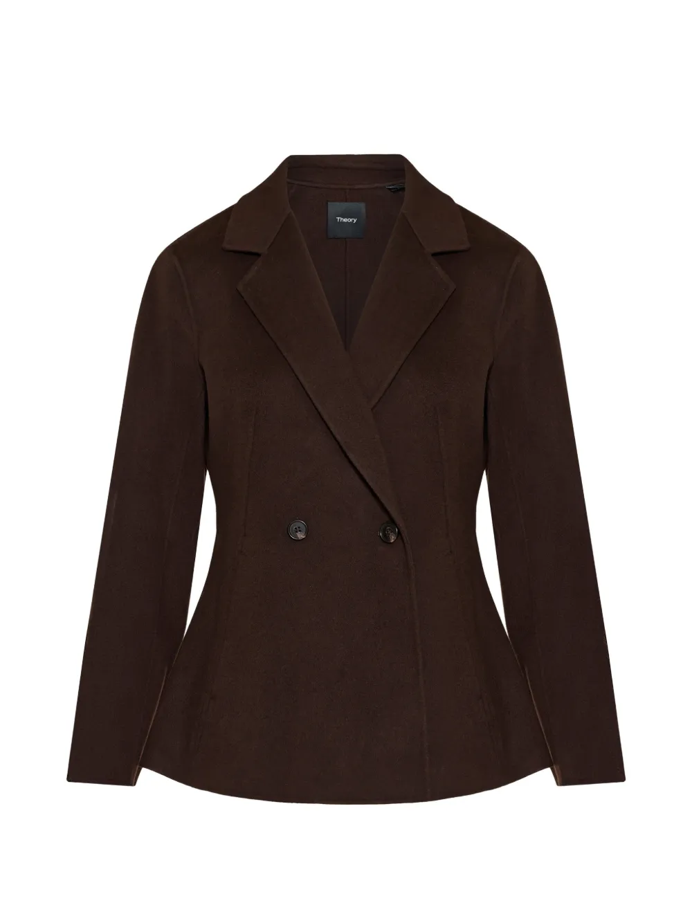 Theory double-breasted fitted blazer - Brown