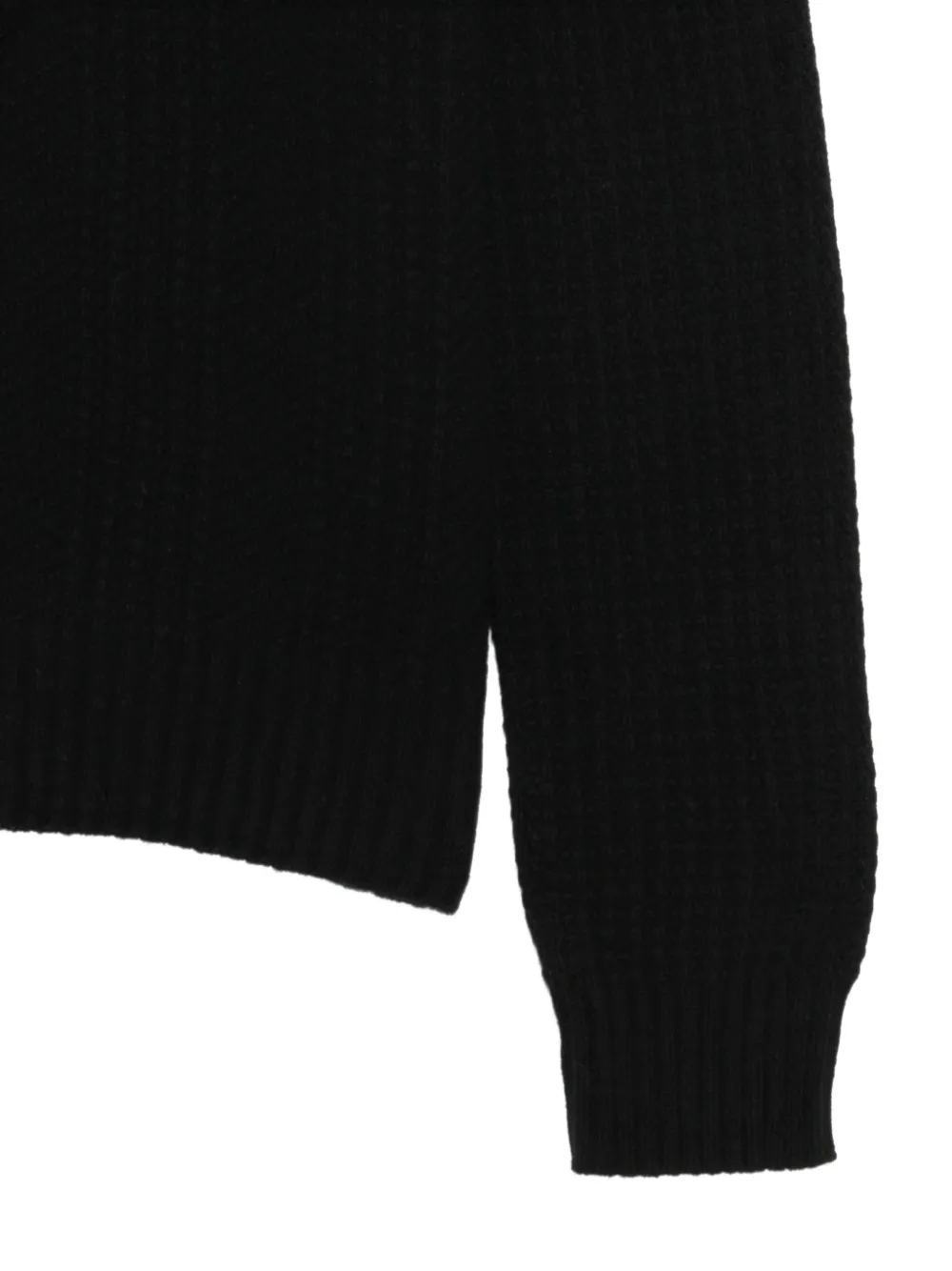 Altea ribbed-knit crew-neck sweater Zwart