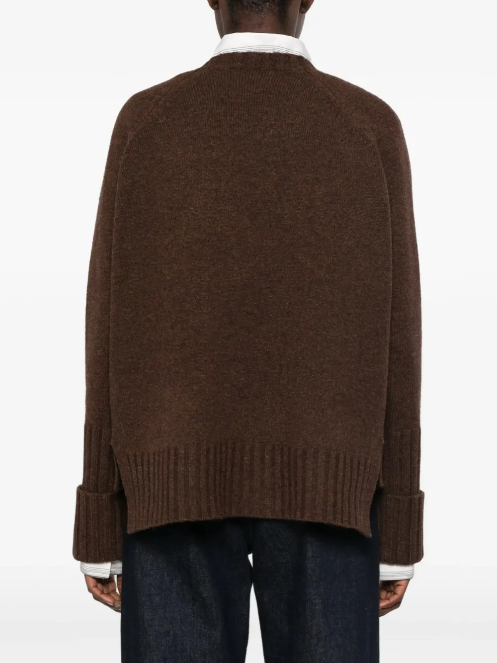 Tory Burch Trui van merinowol Bruin