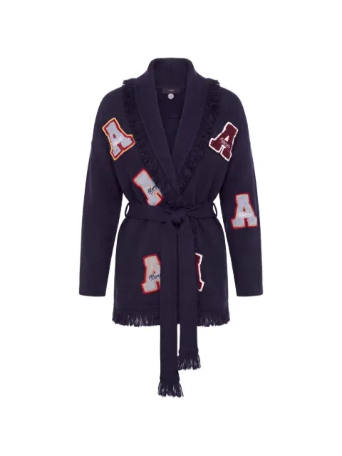 Alanui A-patch belted cardigan