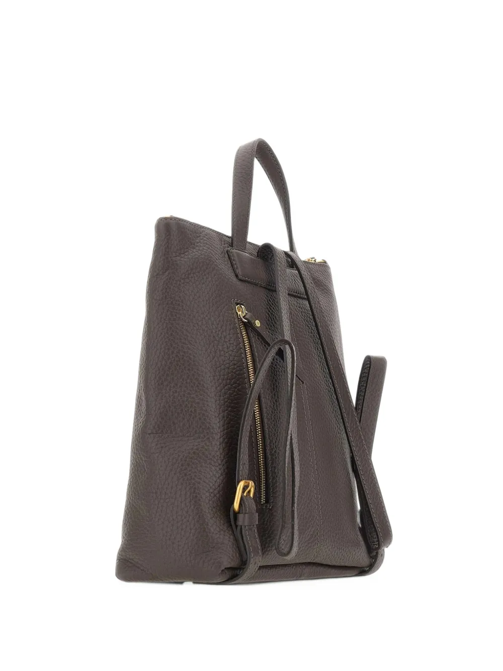 GIANNI CHIARINI large Sandra grained leather backpack - Marron GIANNI CHIARINI large Sandra grained leather backpack - Marron