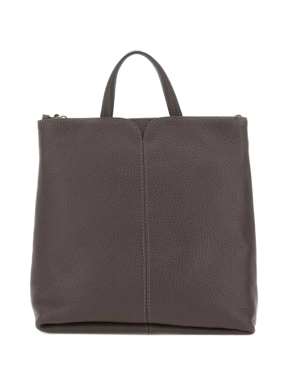 GIANNI CHIARINI large Sandra grained leather backpack Bruin