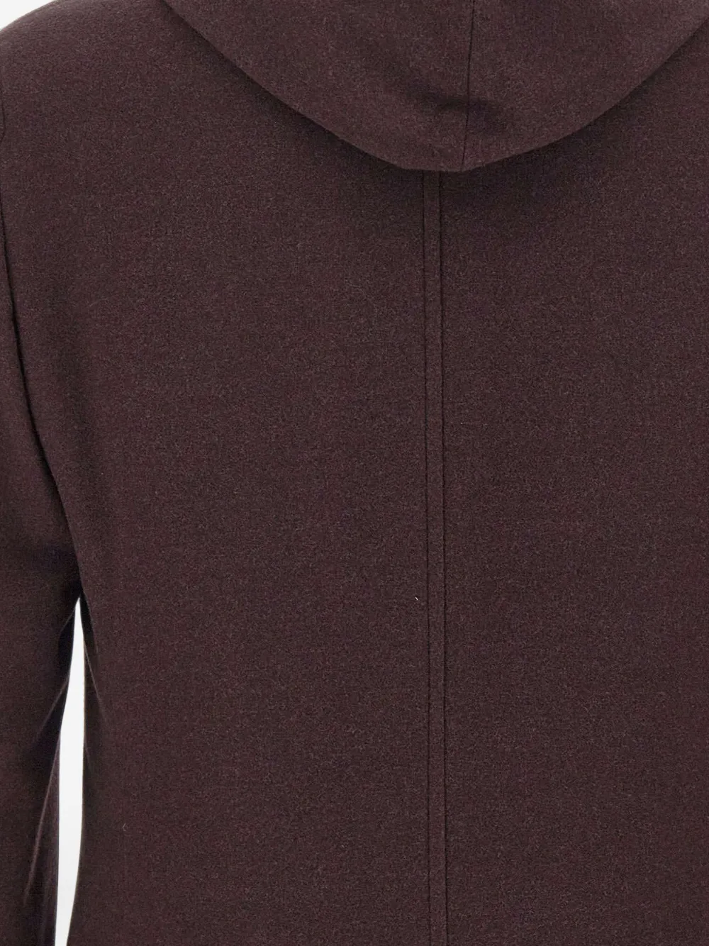 Eleventy double-breasted hooded jacket Rood