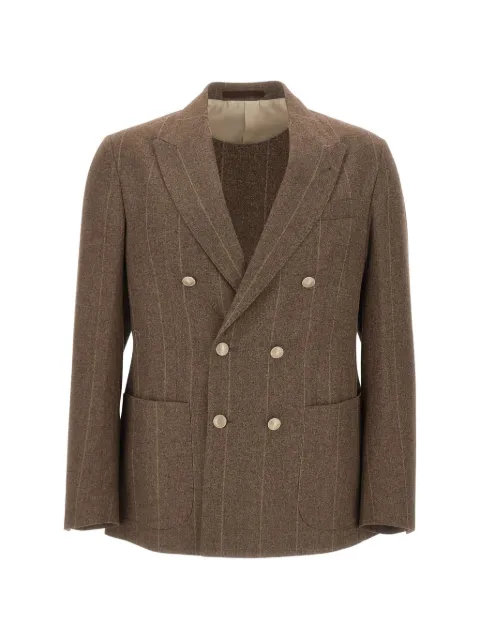 Eleventy double-breasted pinstripe blazer