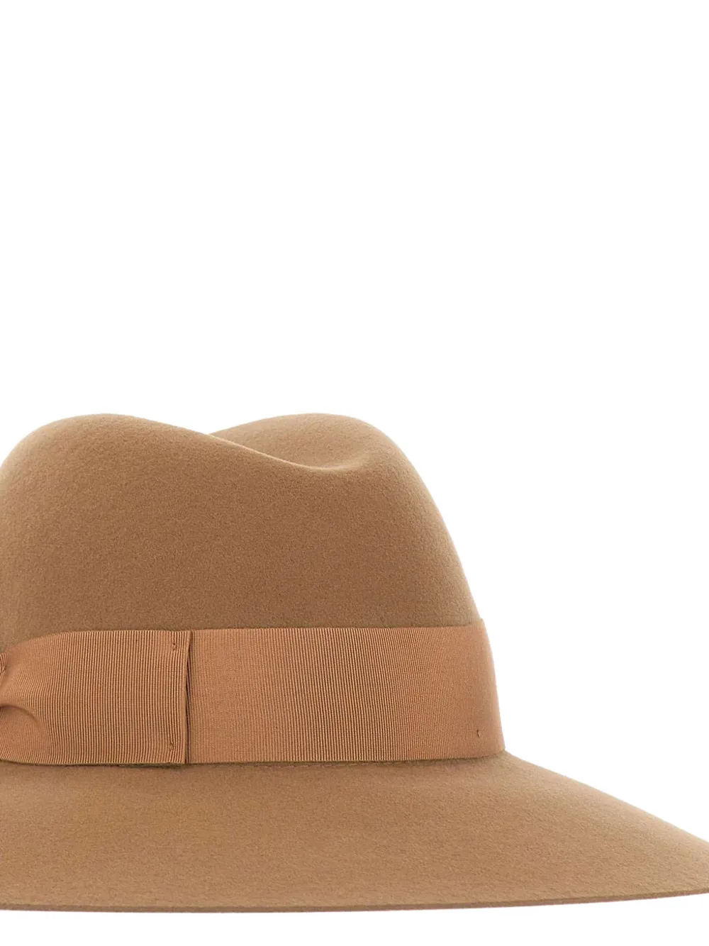 Borsalino Claudette bow-detail hat Beige