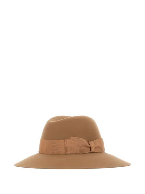 Borsalino Claudette bow-detail hat