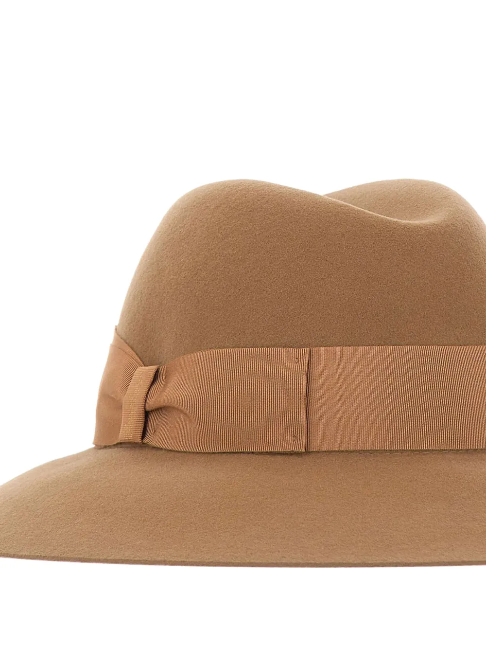 Borsalino Claudette bow-detail hat Beige