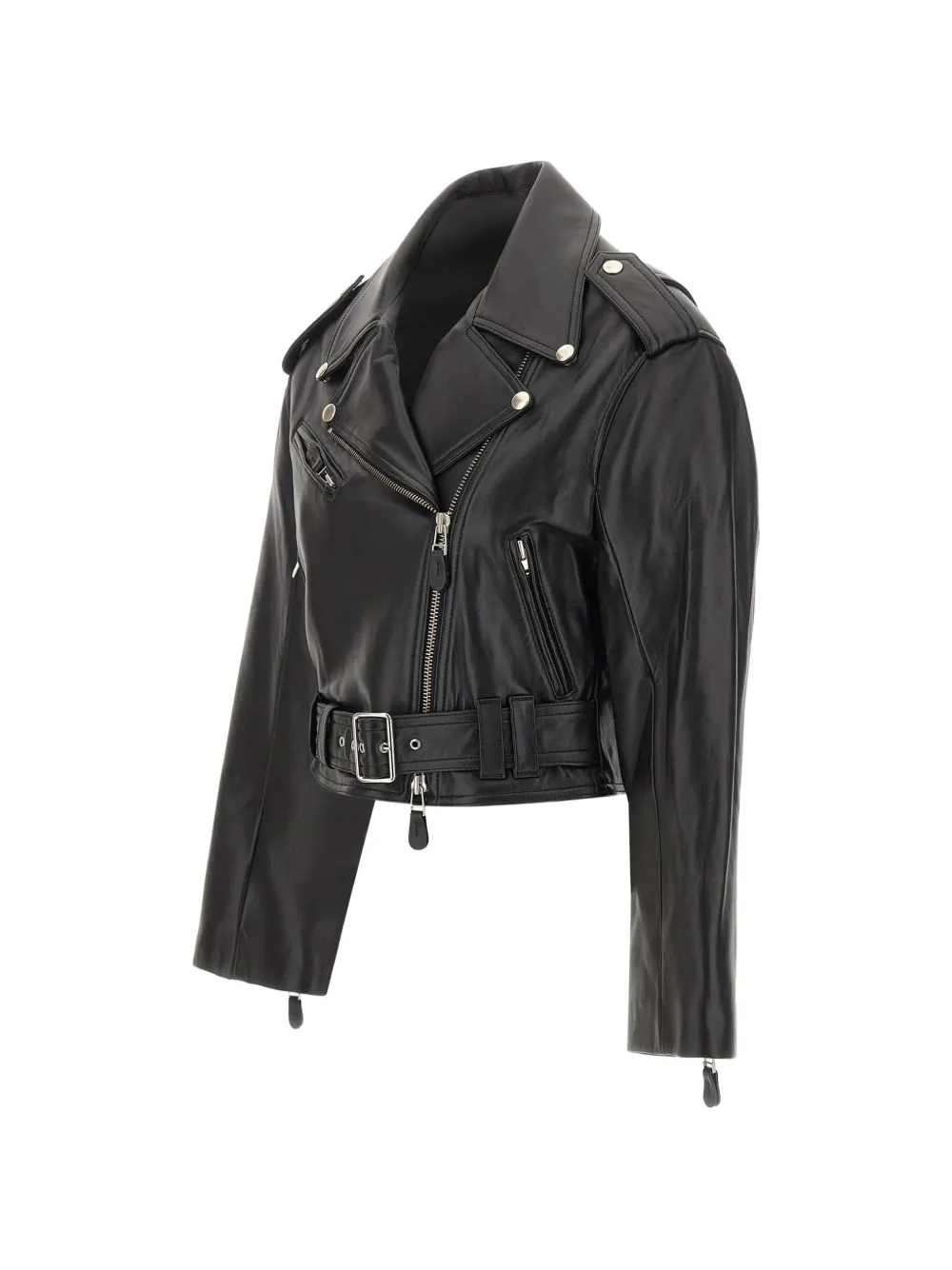 IRO Georgia leather biker jacket Zwart