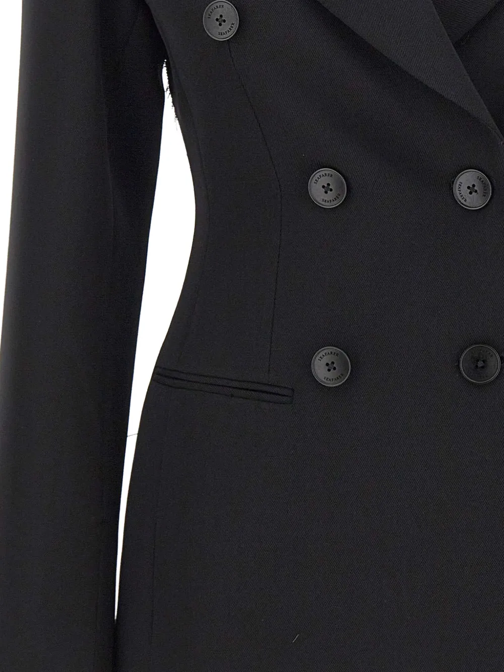 Seafarer Vanity blazer met dubbele rij knopen Zwart
