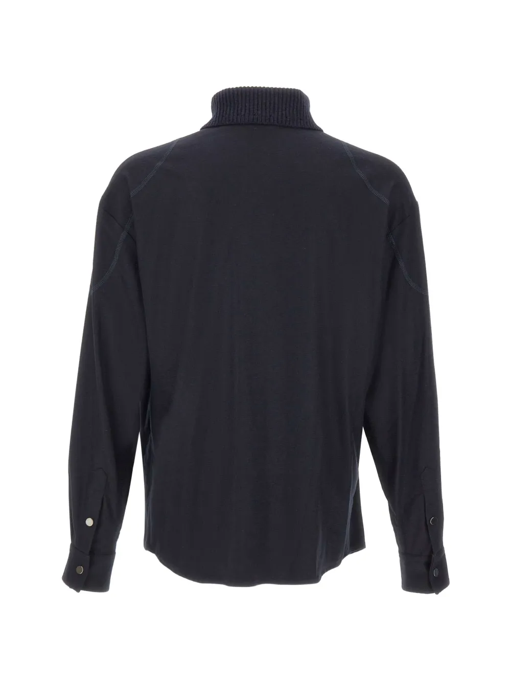 Iceberg ribbed-knit collar jacket Blauw