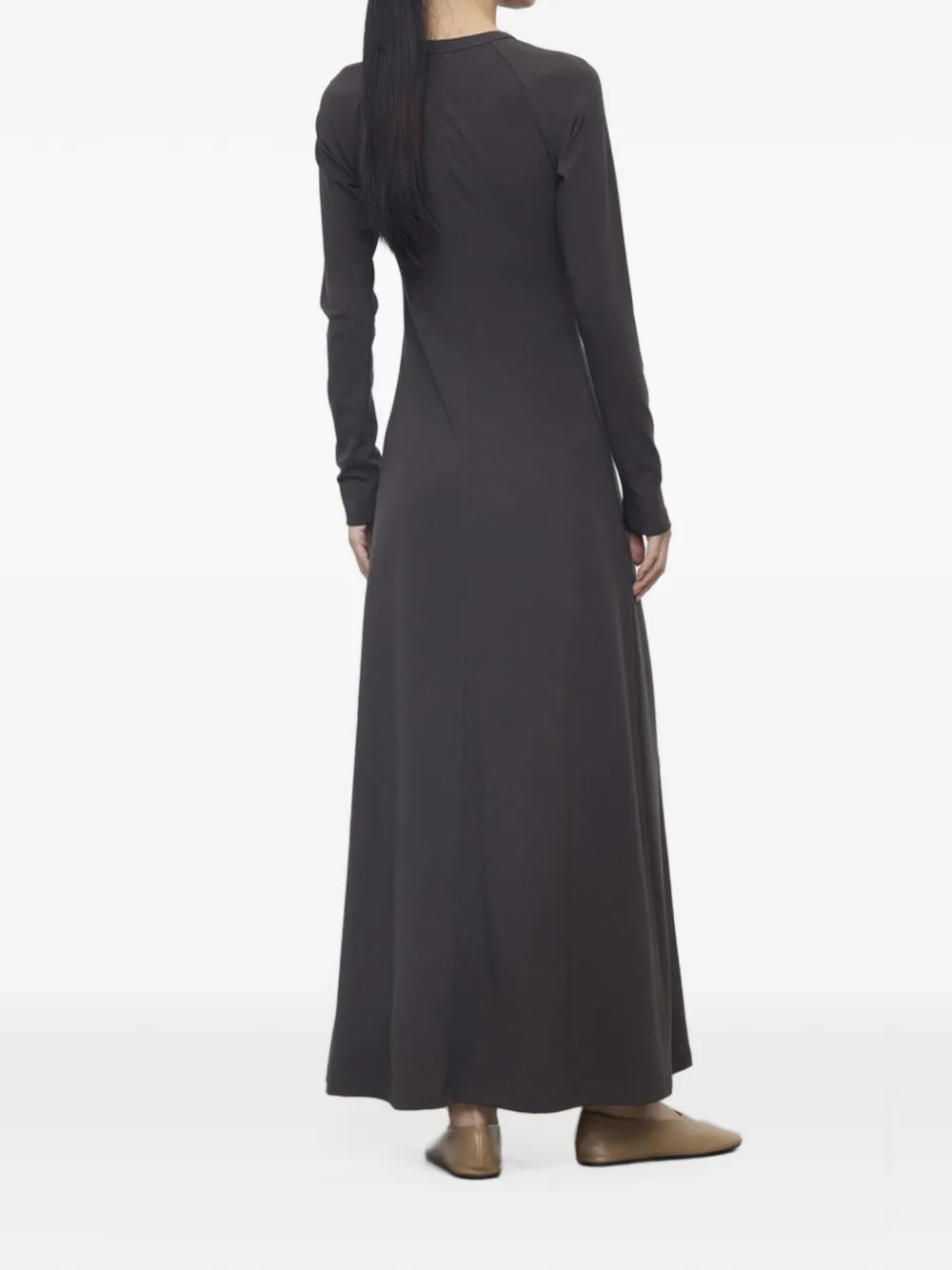 Eleh raglan-sleeve seam-detail maxi dress Grijs