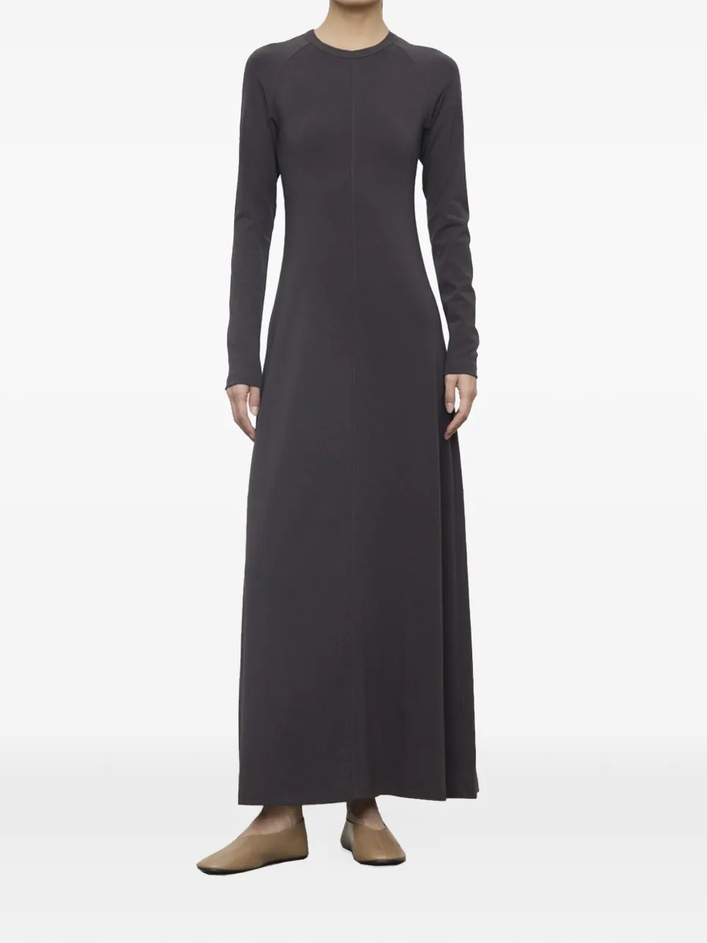 Eleh raglan-sleeve seam-detail maxi dress Grijs