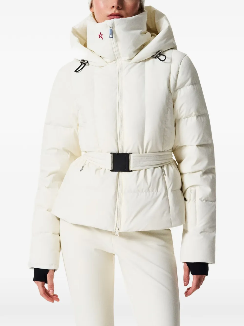 Perfect Moment classic waisted down ski jacket Beige