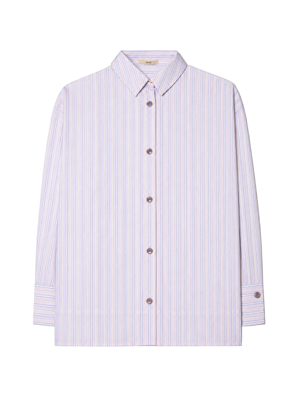 Sessùn Kojima vertical-stripe shirt - Weiß