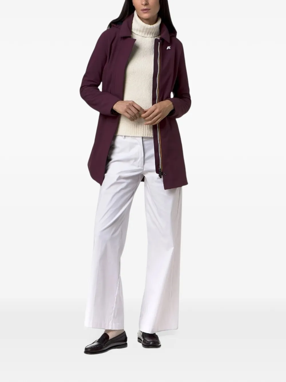 K-Way Mathy trenchcoat Paars
