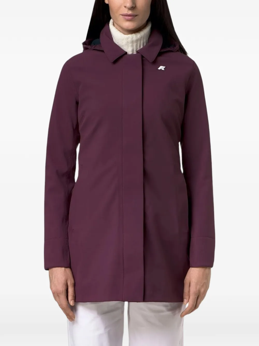 K-Way Mathy trenchcoat Paars