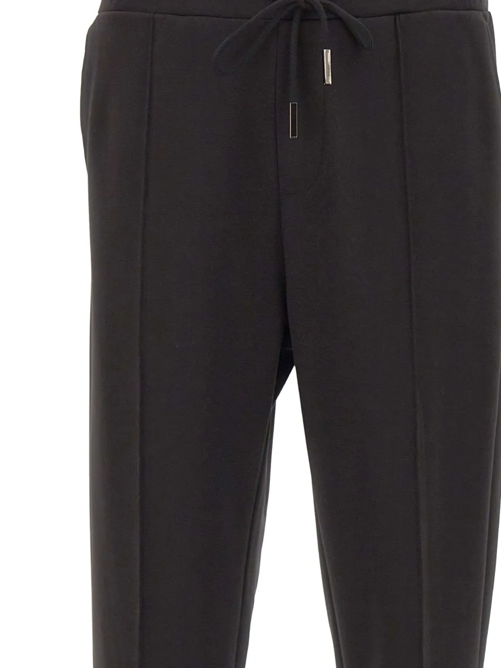 Iceberg stitched-pleat drawstring trousers Zwart