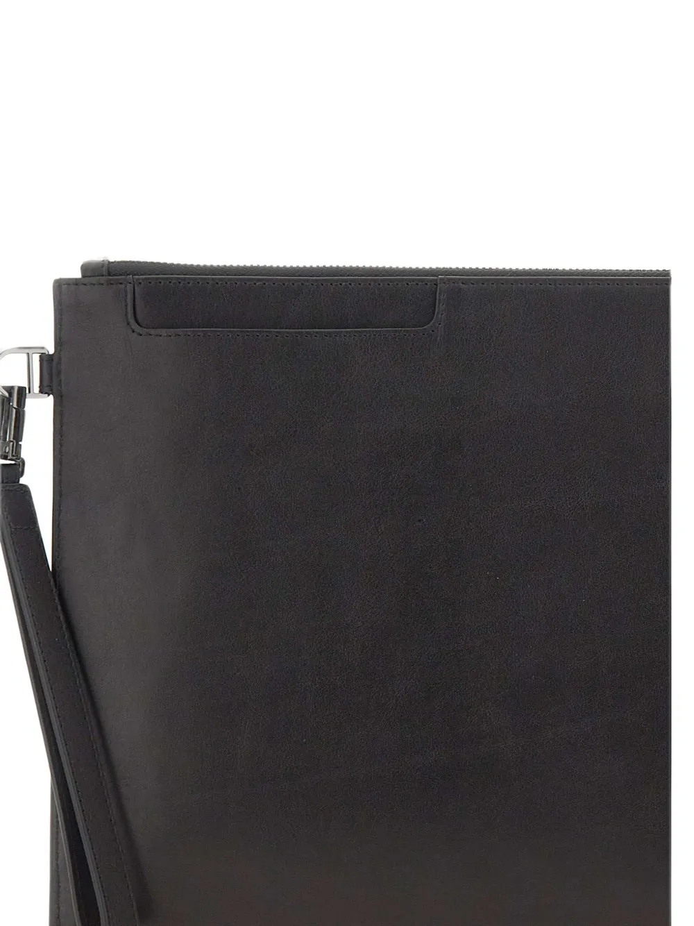 PIQUADRO logo-plaque clutch bag Zwart