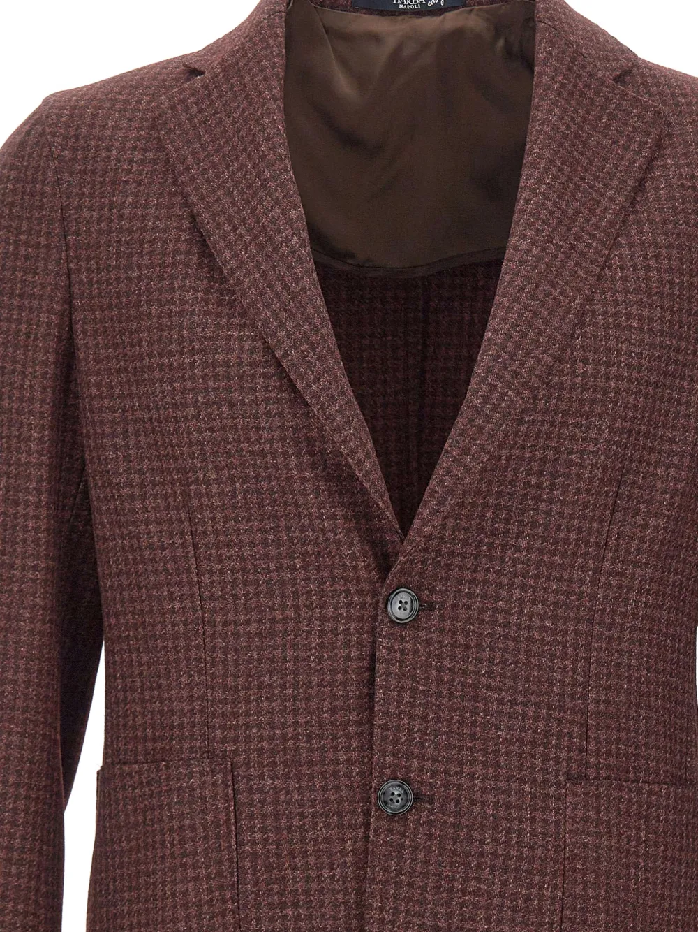 Barba Easy J Mono houndstooth blazer Rood